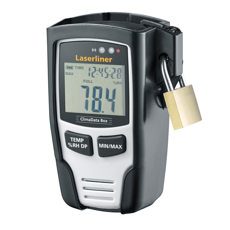 Miernik wilgotności Laserliner ClimaData Box - zabezpieczenie przed kradzieżą